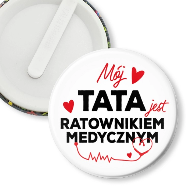 przypinka klips Mój tata jest ratownikiem medycznym