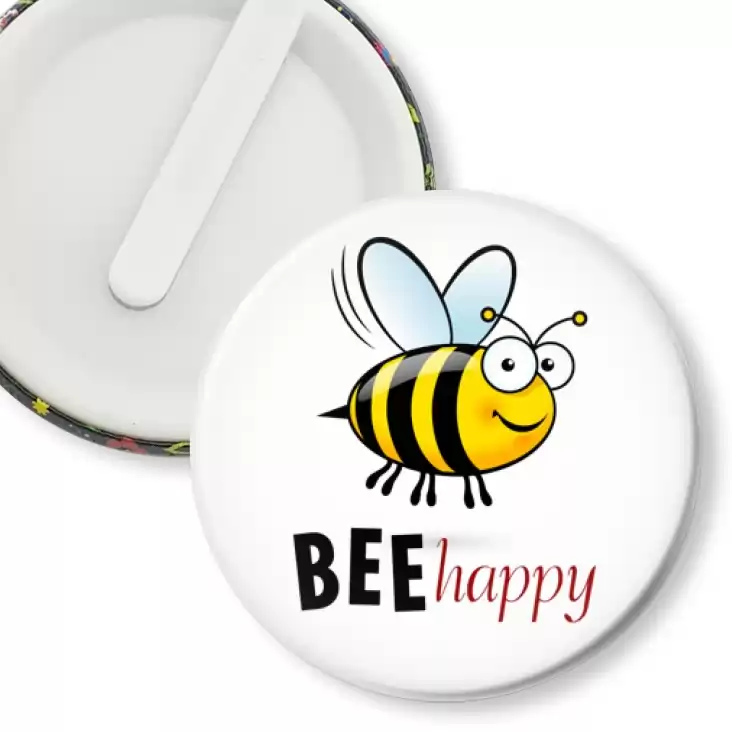 przypinka klips Bee happy