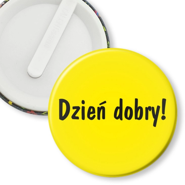 przypinka klips Dzień dobry