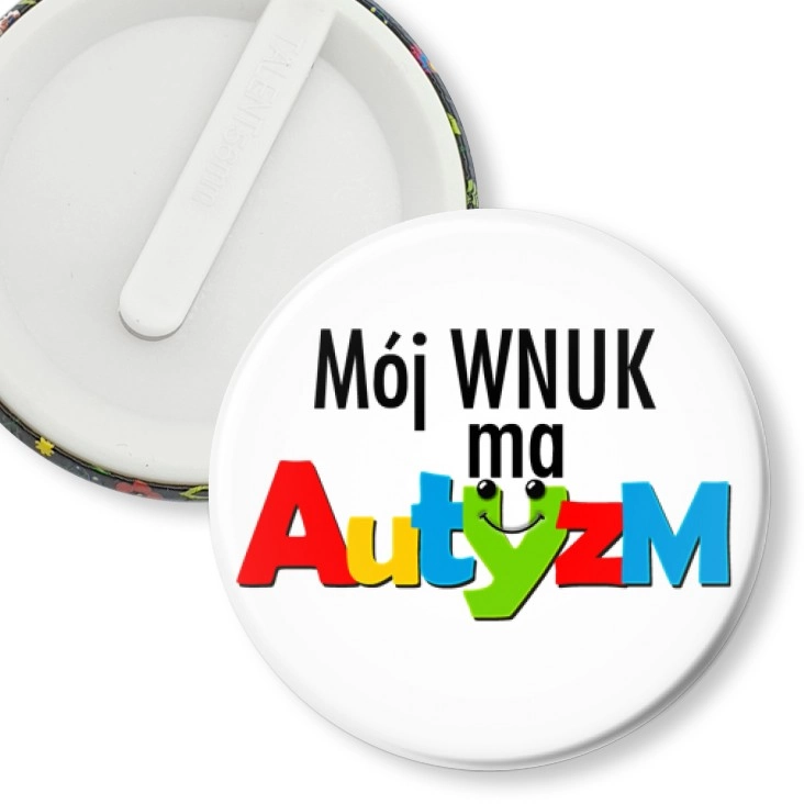 przypinka klips Mój wnuk ma autyzm