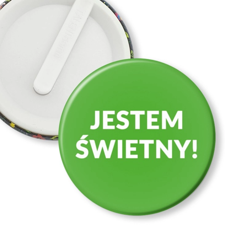 przypinka klips Jestem Świetny!