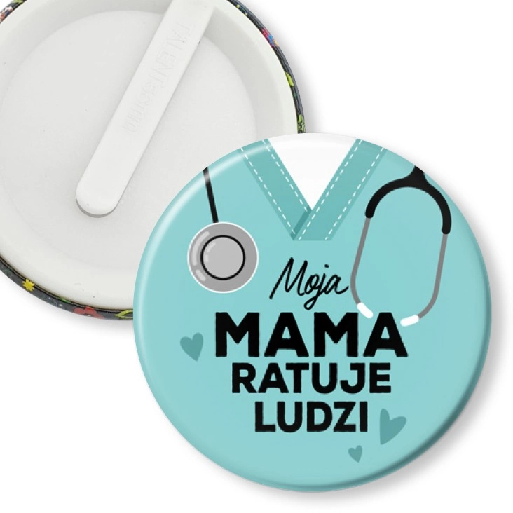 przypinka klips Moja mama ratuje ludzi