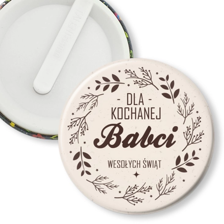 przypinka klips Dla Kochanej Babci