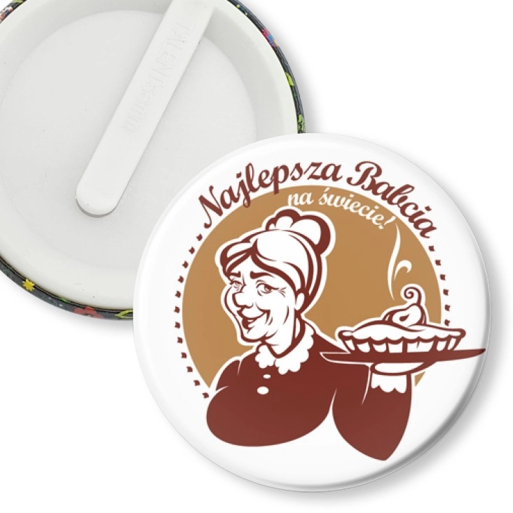 przypinka klips Najlepsza Babcia na świecie