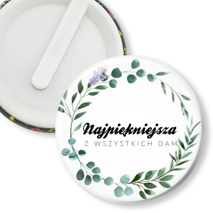 przypinka klips Najpiękniejsza z wszystkich dam