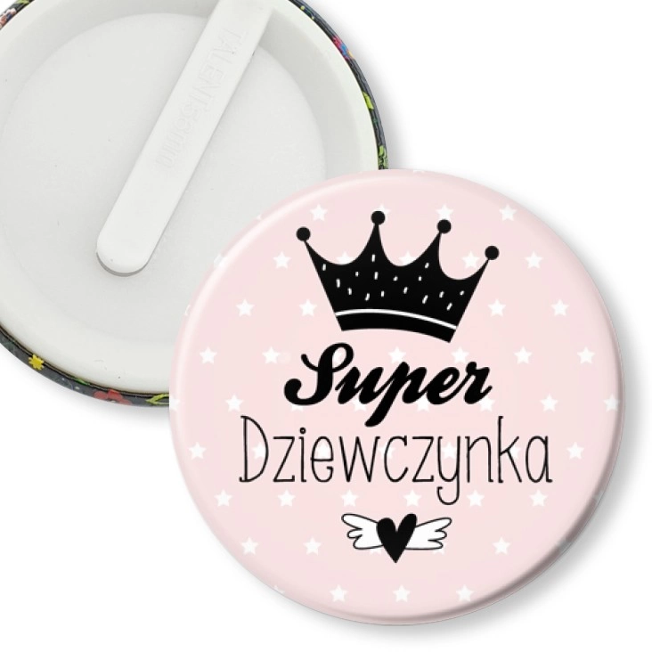 przypinka klips Super Dziewczynka