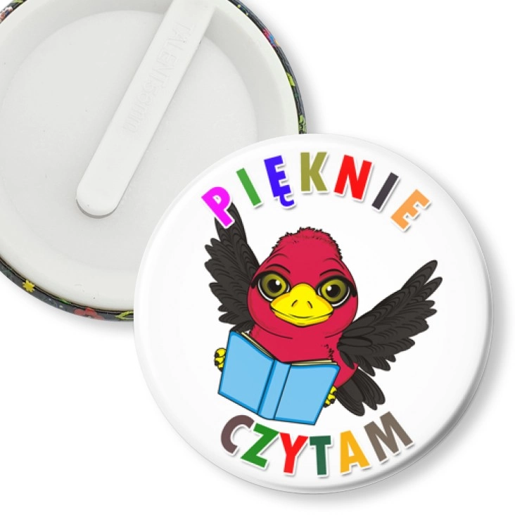 przypinka klips Pięknie czytam