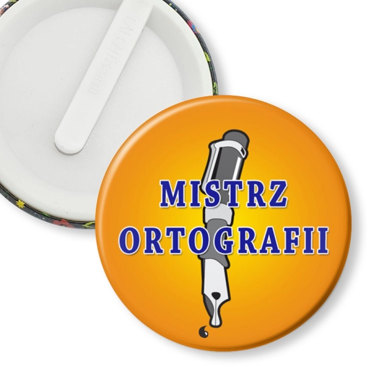 przypinka klips Mistrz ortografii