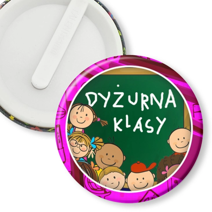 przypinka klips Dyżurna klasy