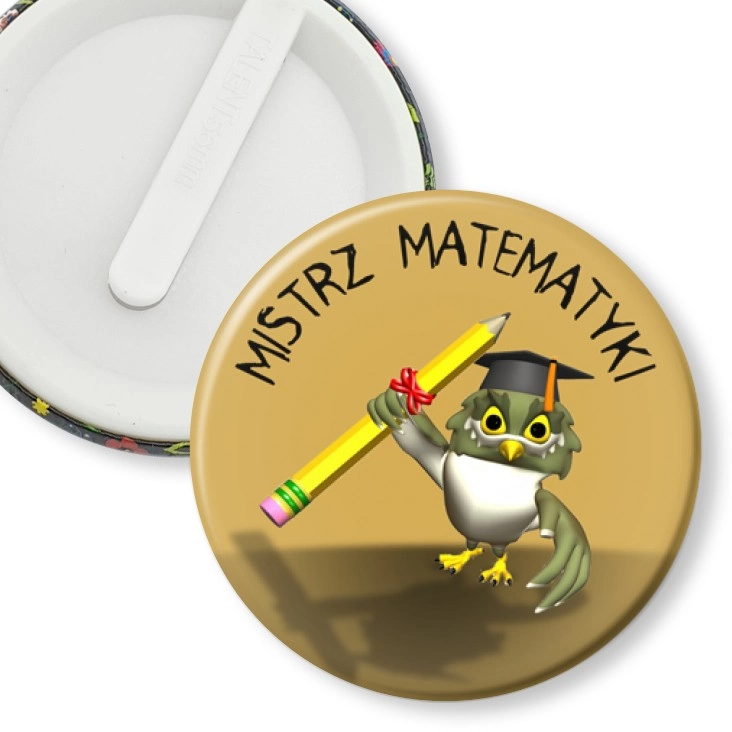 przypinka klips Mistrz matematyki