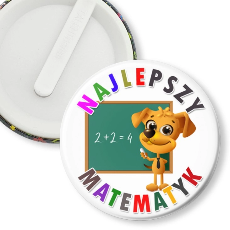 przypinka klips Najlepszy matematyk