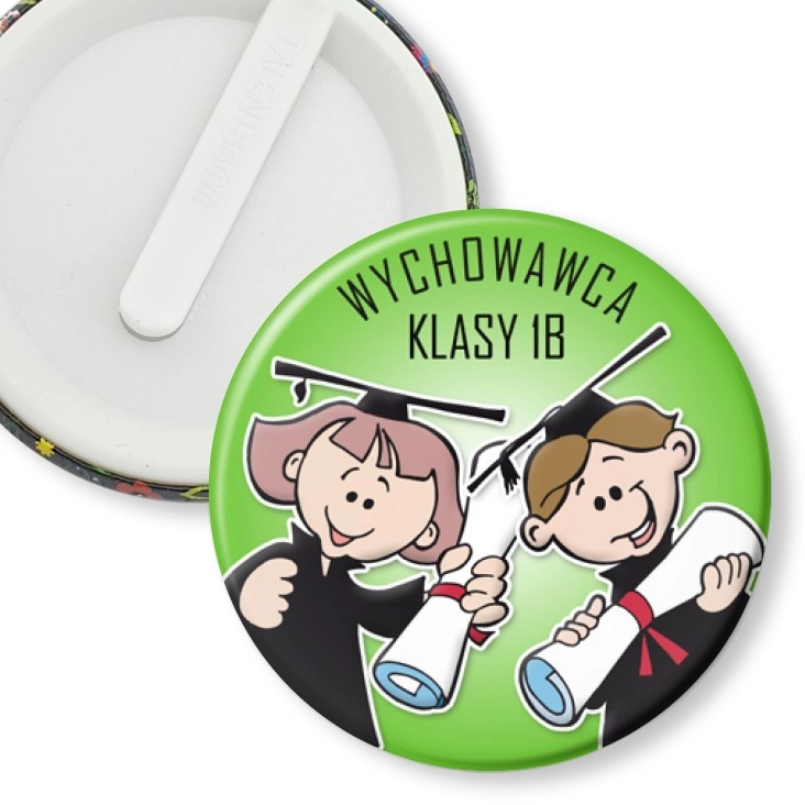 przypinka klips Wychowawca klasy 1b