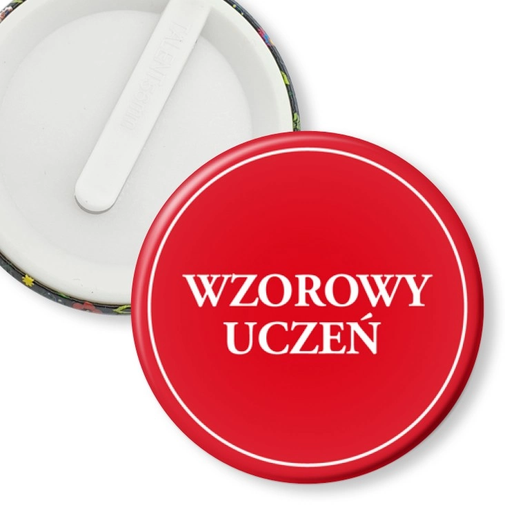 przypinka klips Wzorowy uczeń