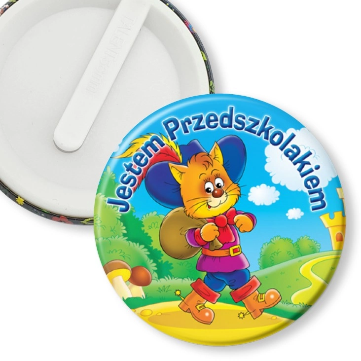 przypinka klips Kot w butach