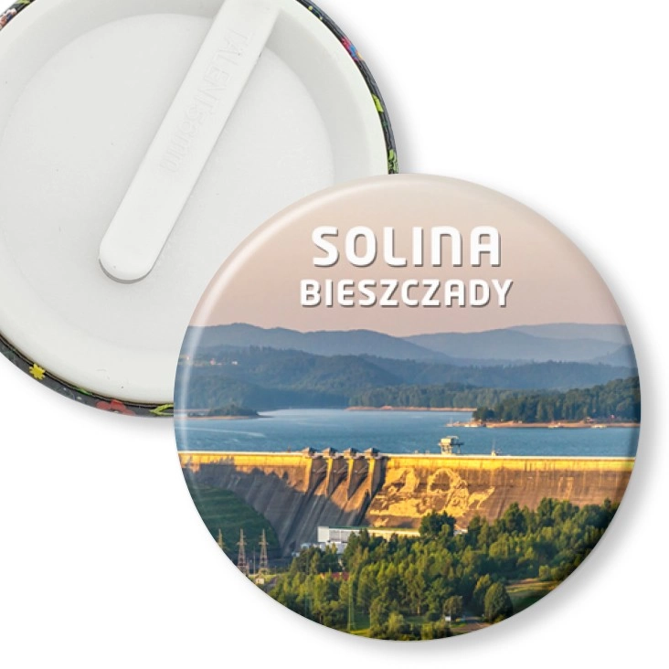 przypinka klips Bieszczady - Solina