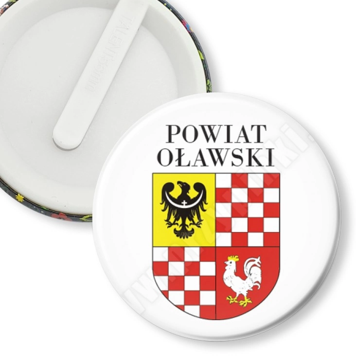 przypinka klips Powiat Oławski