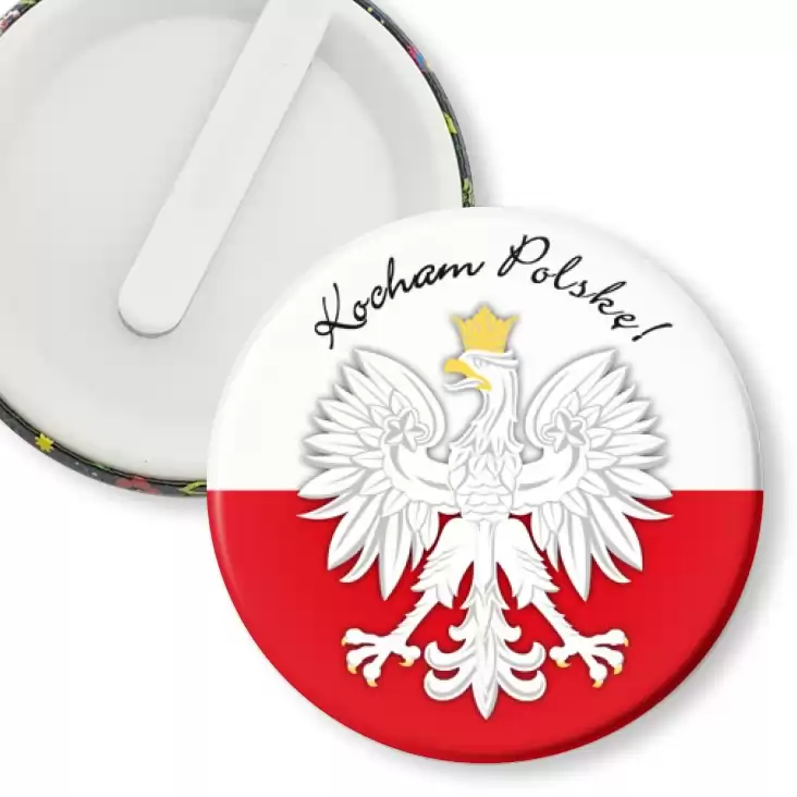 przypinka klips Kocham Polskę!