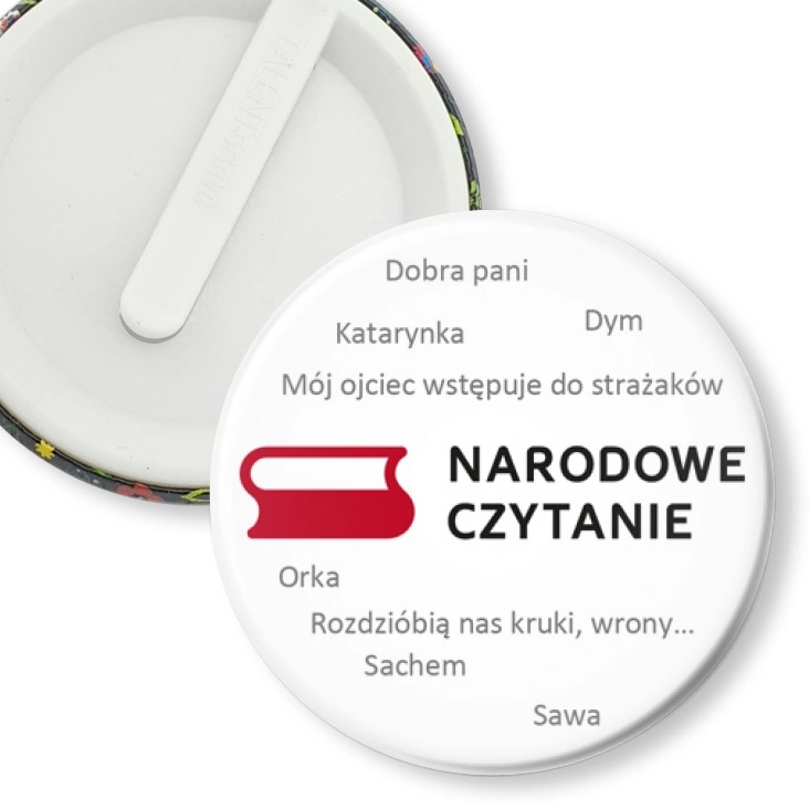 przypinka klips Narodowe czytanie