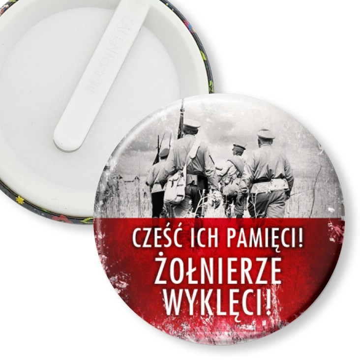 przypinka klips Cześć Ich pamięci Żołnierze Wyklęci