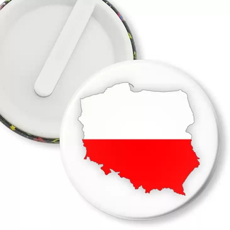 przypinka klips Mapa Polski