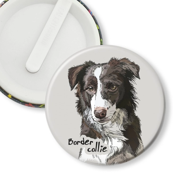 przypinka klips Border collie