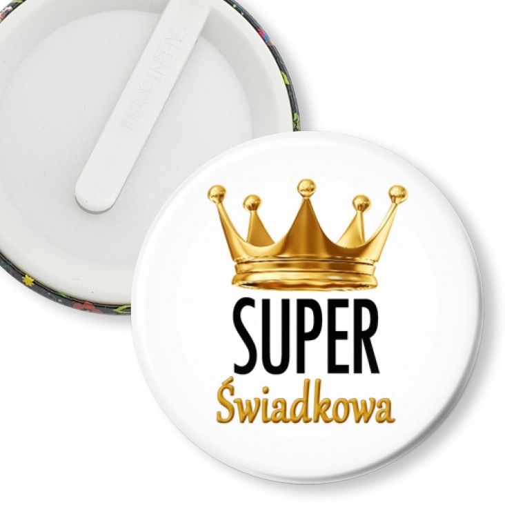 przypinka klips Super Świadkowa