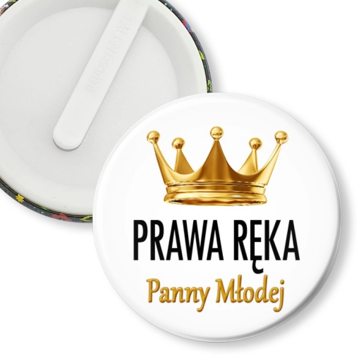 przypinka klips Prawa ręka