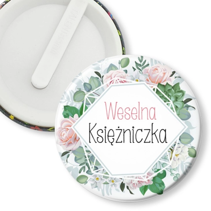 przypinka klips Weselna Księżniczka