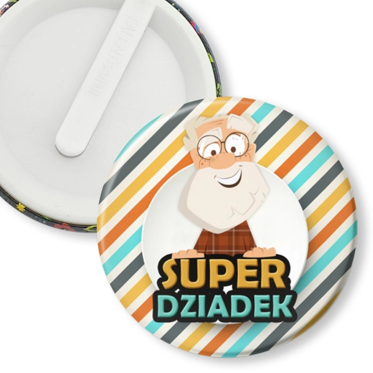 przypinka klips Dzień Dziadka - Super Dziadek