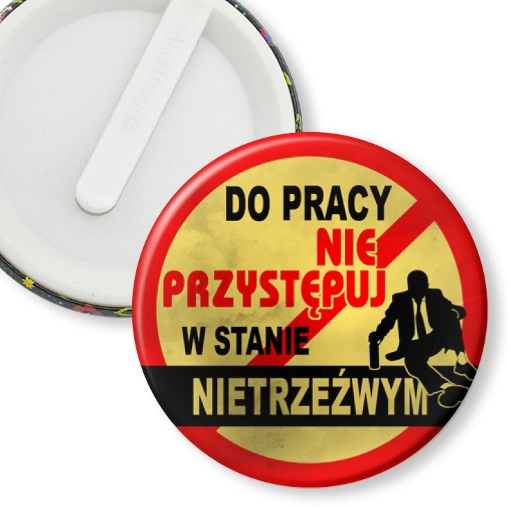 przypinka klips Do pracy