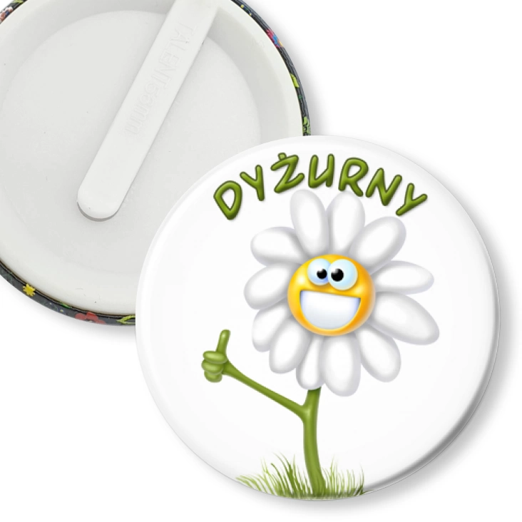 przypinka klips Dyzurny buay kwiatek