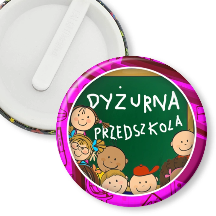 przypinka klips Dyżurna przedszkola