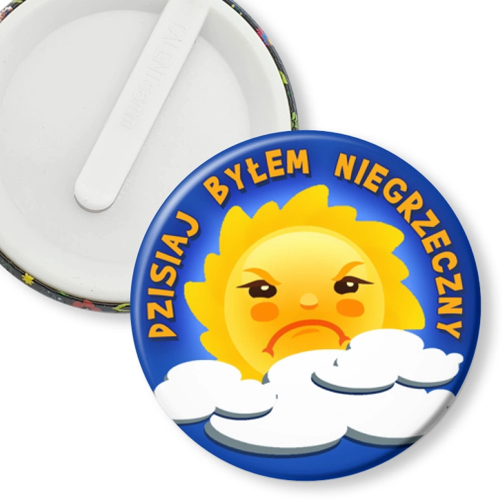 przypinka klips Dzisiaj byłem niegrzeczny