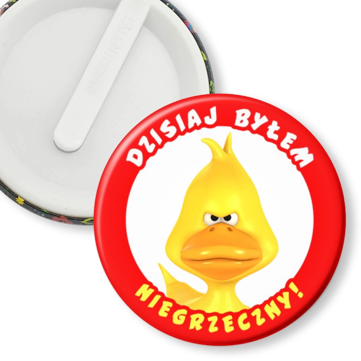 przypinka klips Dzisiaj byłem niegrzeczny