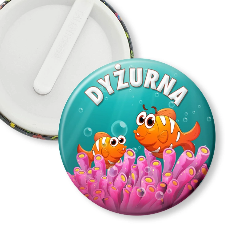 przypinka klips Dyżurna rybki