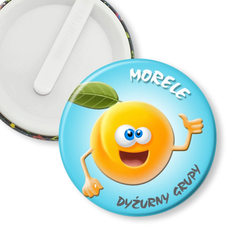 przypinka klips Dyżurny grupy morele