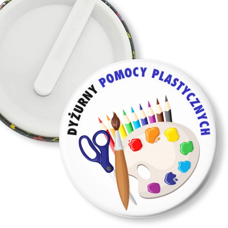 przypinka klips Dyżurny Pomocy Plastycznych