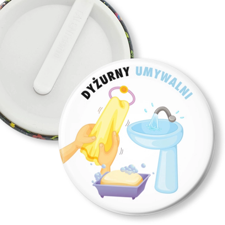 przypinka klips Dyżurny umywalni