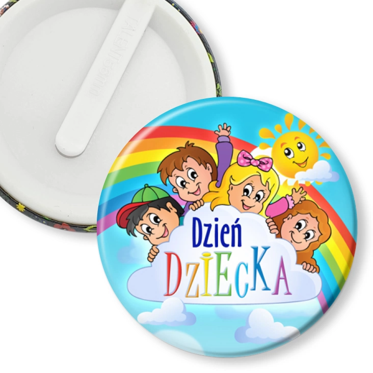 przypinka klips Dzień Dziecka tęcza