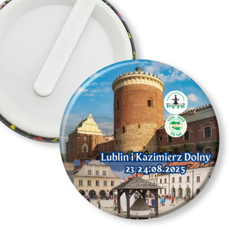 przypinka klips PTTK Nysa Lublin i Kazimierz Dolny