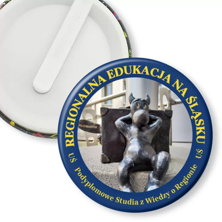przypinka klips Regionalna Edukacja na Śląsku