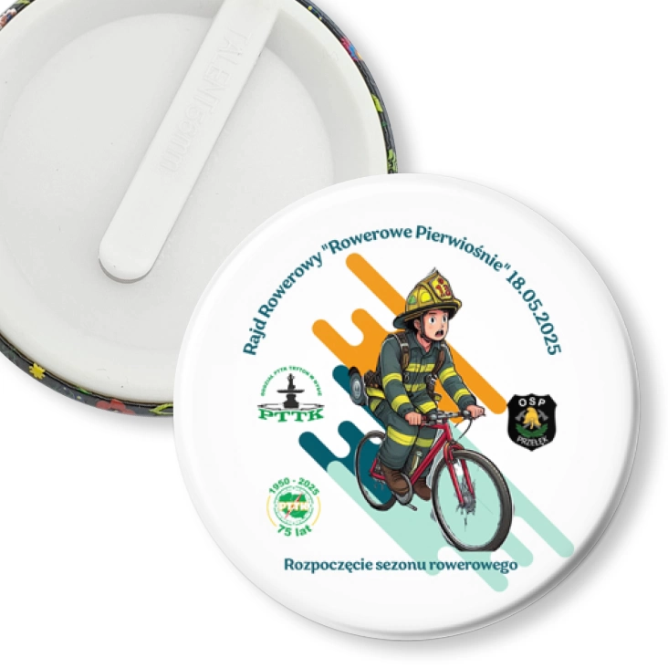 przypinka klips Rowerowe Pierwiośnie 2025
