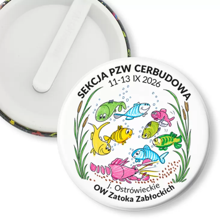 przypinka klips Sekcja PZW Cerbudowa Zatoka Zabłockich