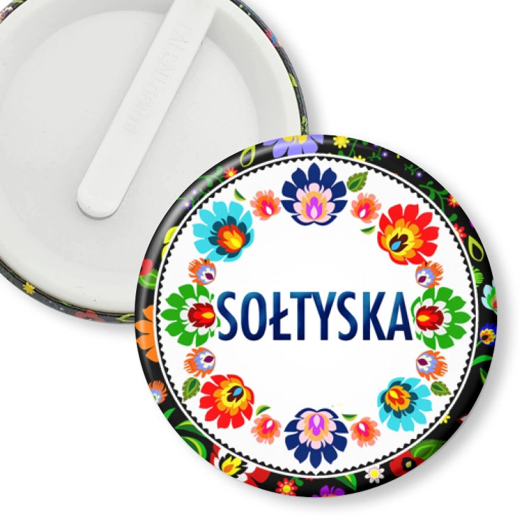 przypinka klips Sołtyska folk