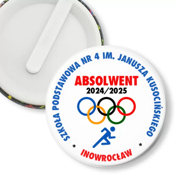 przypinka klips SP 4 Inowrocław Absolwent
