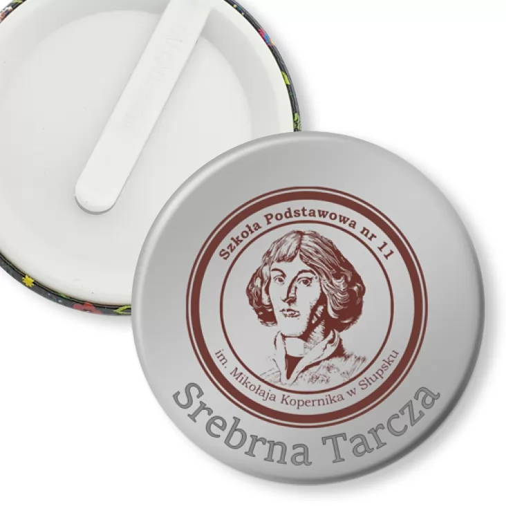 przypinka klips SP nr 11 im. M. Kopernika w Słupsku
