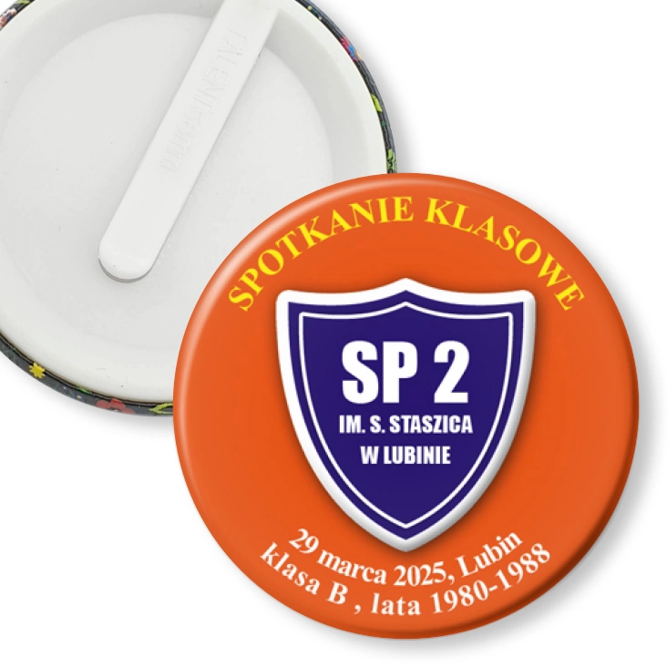 przypinka klips SP2 w Lubinie Spotkanie klasowe