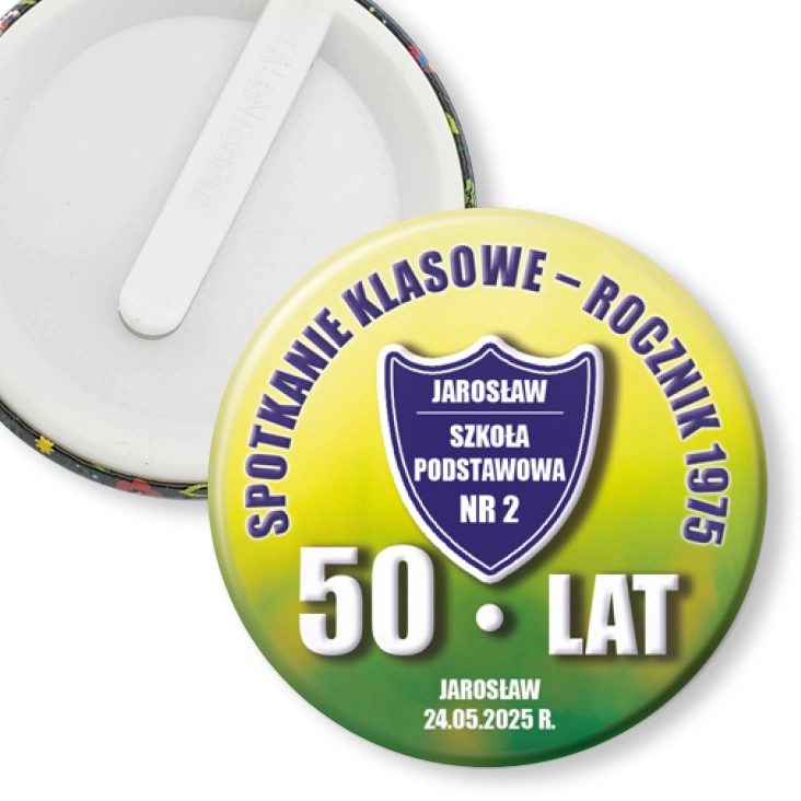 przypinka klips Spotkanie klasowe SP nr 2 Jarosław