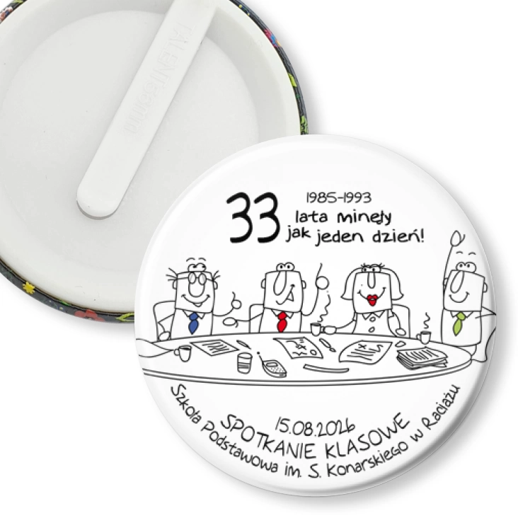 przypinka klips Spotkanie klasowe w Raciążu