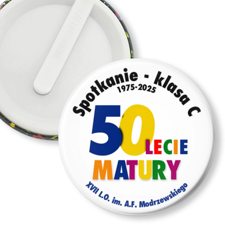 przypinka klips Spotkanie po 50 latach - klasa C